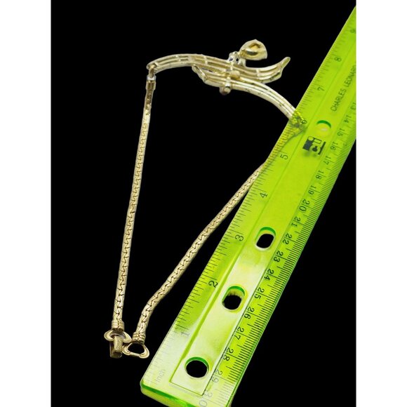 Vintage Signed Coro Teardrop Necklace (A767) - Picture 5 of 7